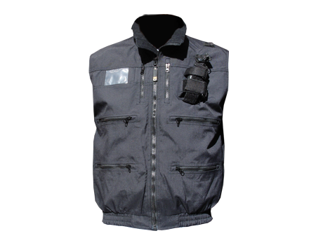 Mountain Uniforms » Radio Vest w/ Elastic – Blk/Blk