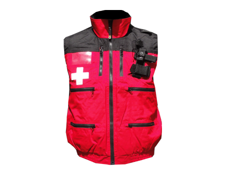 Rescue Vest w/ Elastic – Red/Black