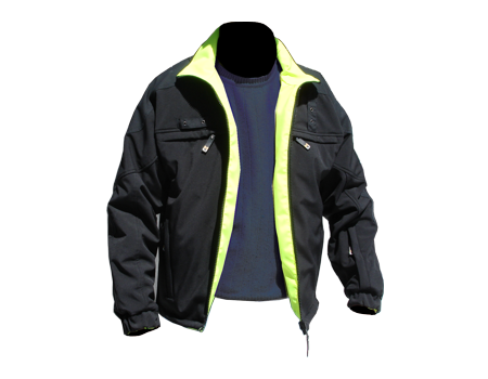 Virga Softshell Jacket – Blk/Safety Yellow