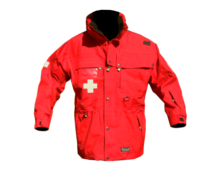 #004 Isotherm Standard Patrol Jacket, Long – Red/Red