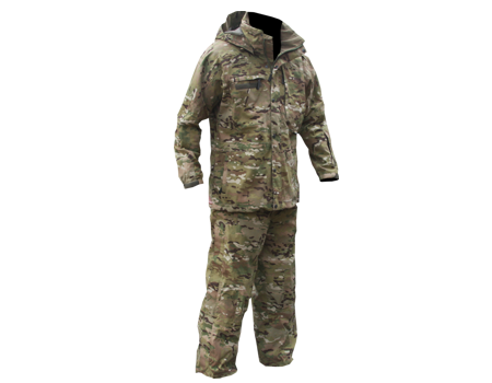 Waterproof-breathable Isobar Jacket and Full-size zip Ranger Pants (MULTICAM).