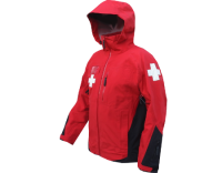 Patrol, 3-layer jacket, red, with crosses