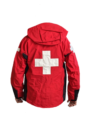 3-Layer Boundary Peak Patrol Shell, Red/Black, w/Crosses - Image 2