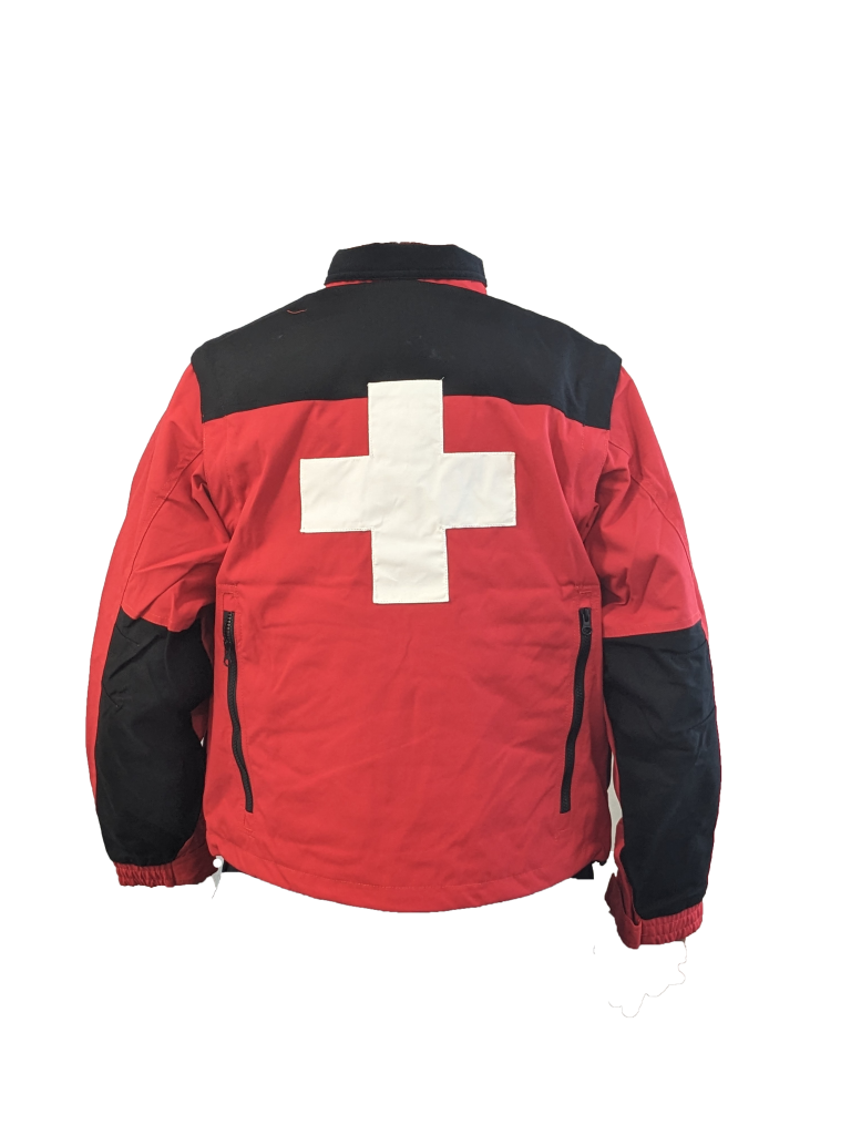 Rescue Jacket, Red/Black w/Crosses, w/zip-off sleeves & Shock Cord ...