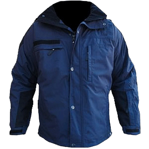 Virga Jacket, LAPD blue/Black, with Reflective and removable insulated liner
