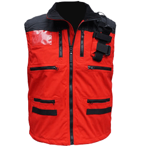 Rescue Vest, Red/Black without Crosses..