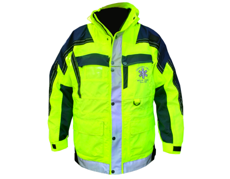 #004SAR Isotherm Waterproof Shell (VARS) – Safety Yellow/Navy//Blk