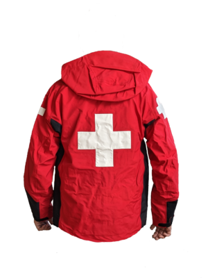 3-Layer Boundary Peak Patrol Shell, Red/Black, w/Crosses - Image 2