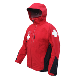 3-Layer Boundary Peak Patrol Shell, Red/Black, w/Crosses